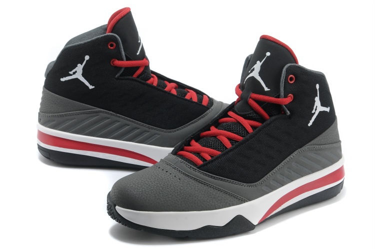 2013 Jordan B`MO Black Grey Red White Shoes - Click Image to Close